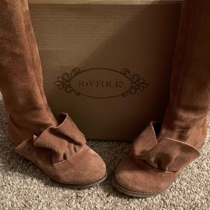 Joyfolie suede tall boots